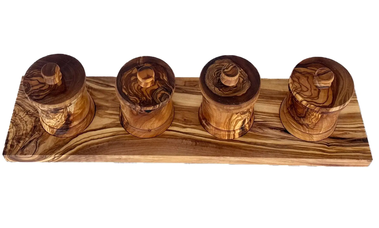 Olive Wood Canister Set